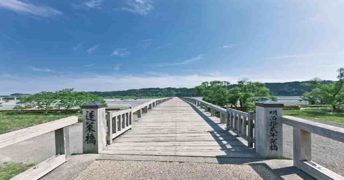 蓬莱橋<世界一長い木造歩道橋>【静岡県島田市】