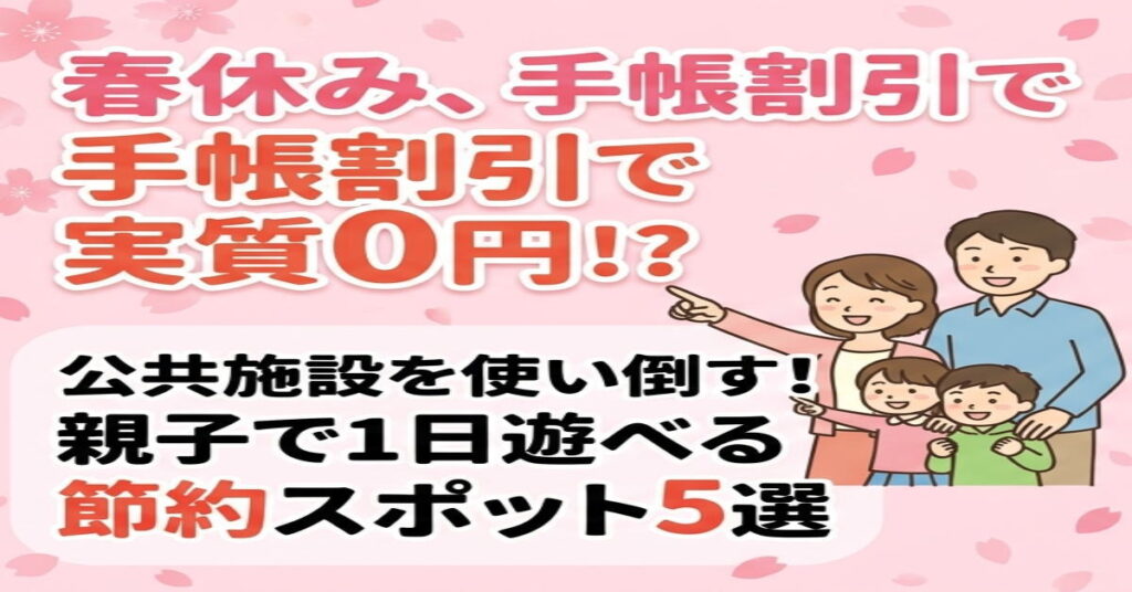 身体障害者手帳で実質0円! 公共施設を使い倒す、親子で1日遊べる節約スポット5選!