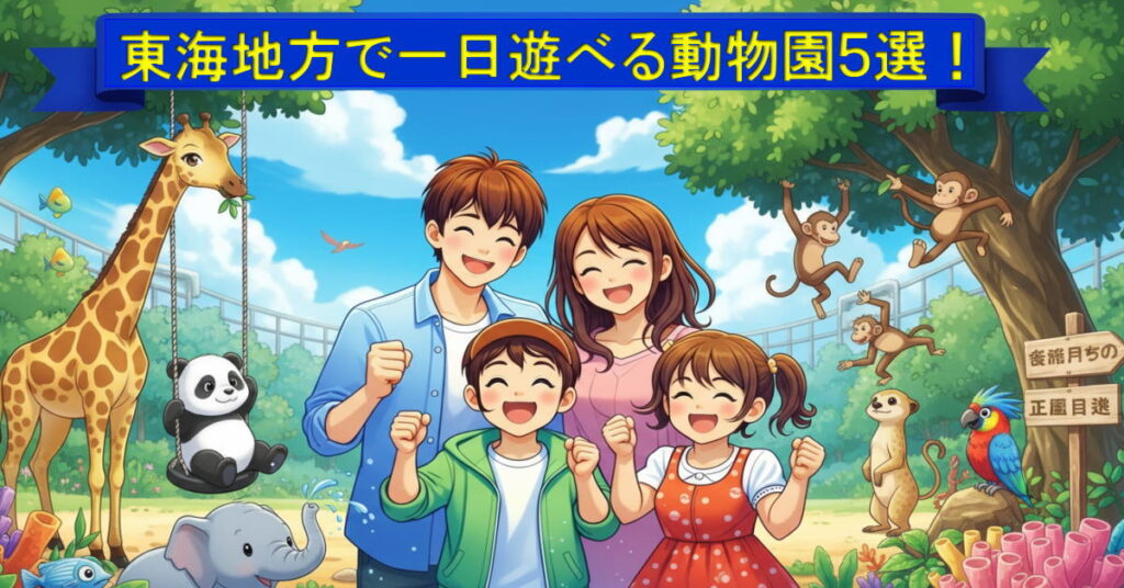 東海地方で一日楽しめる動物園５選！【障害者手帳割引】